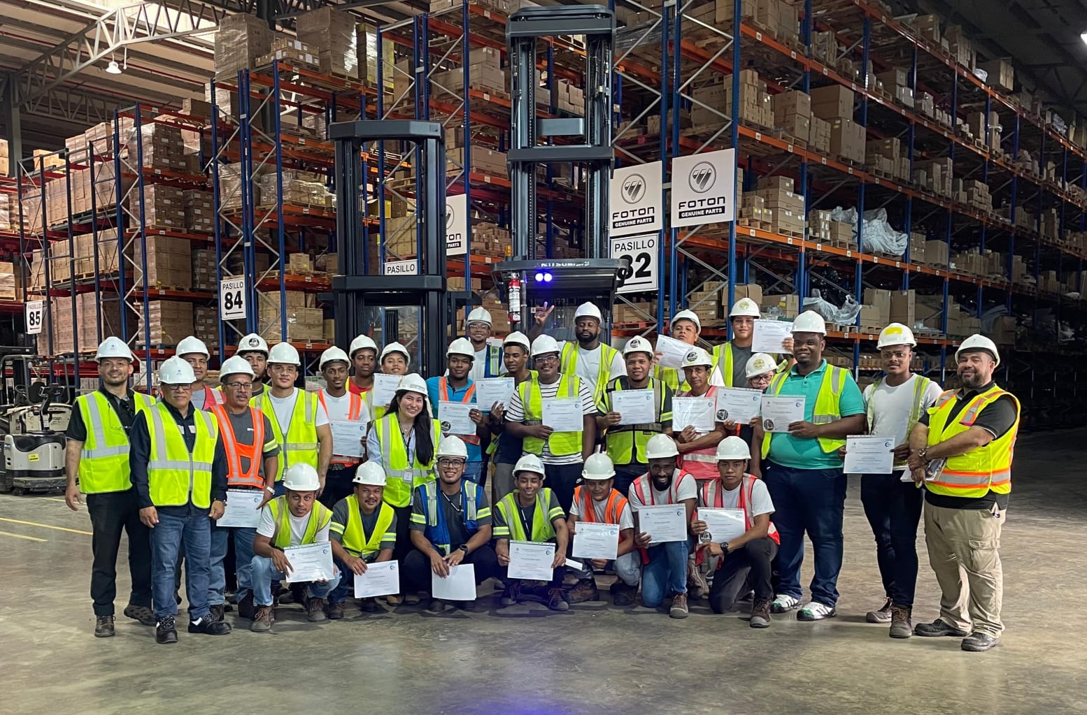 Curso Operación de Montacargas Empresa Express Distributor Zona Libre de Colón